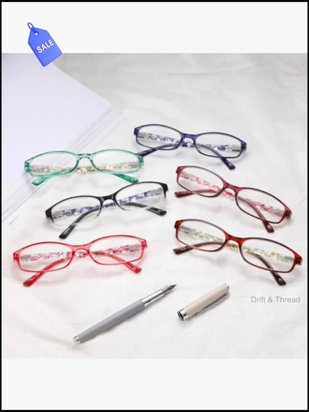 6 Pack Blue Light Blocking Reading Glasses Spring Hinge Readers for Women